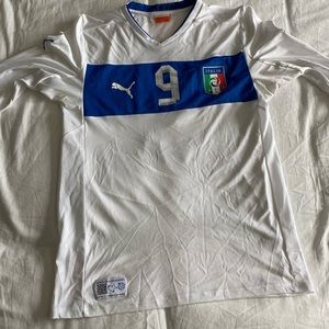 2012 Italy Italia soccer jersey. Balotelli